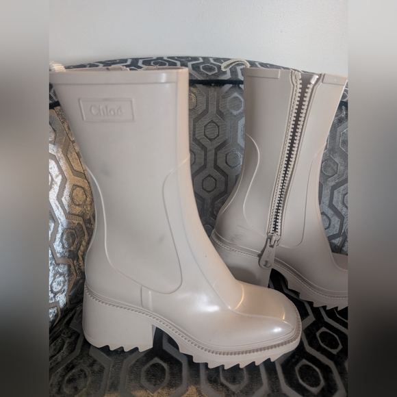 CHLOE RAINBOOTS BETTY BOOTS - SIZE 37 - Picture 6 of 7